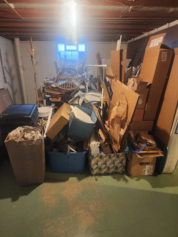 Roll-off dumpster container at job site for Construction Dumpster Rental in Doylestown